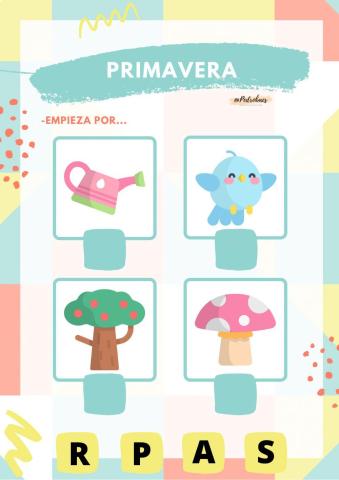 PRIMAVERA. EMPIEZA POR...