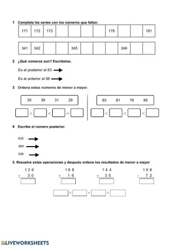 Repasando Matemáticas Ficha 3