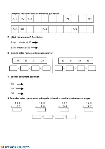 Repasando Matemáticas Ficha 3