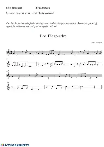 Ponemos notas -Los picapiedra-