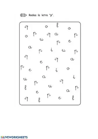 Letra p