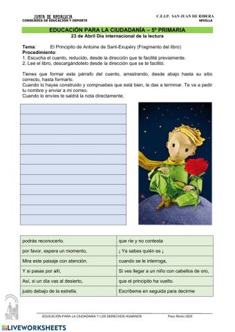 El Principito (fragmento)