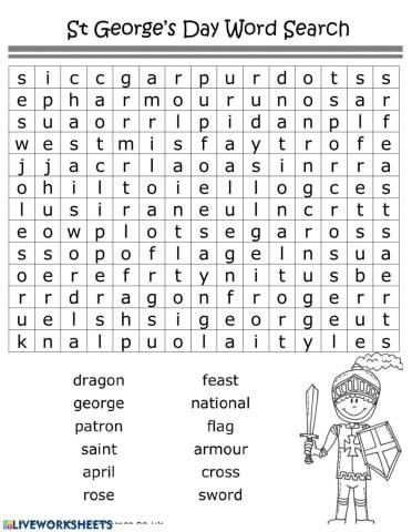 St George WORDSEARCH