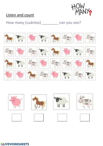 How many animals