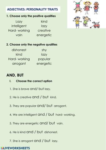 Adjectives, Yes- but