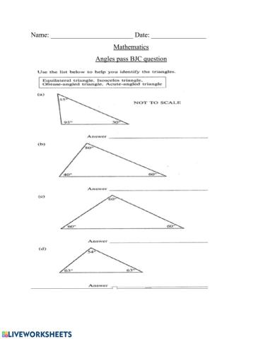 Identifying triangles