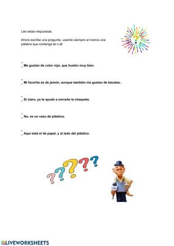 Redacción de preguntas