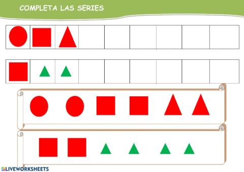 Completa las series