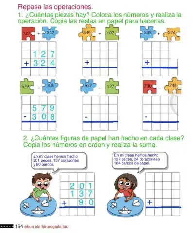 Sumas y restas con llevada