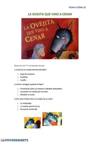 La ovejita que vino a cenar