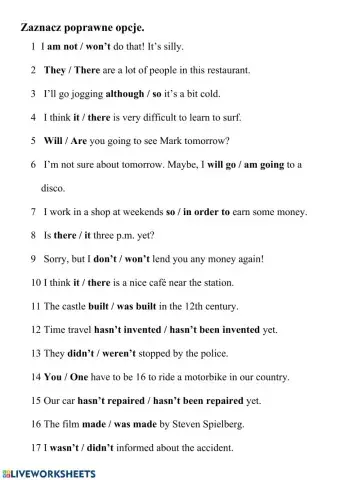 Grammar - mixed (No. 2)