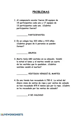 Problemas