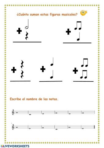 Suma figuras musicales