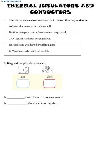 Thermal insulators and conductors