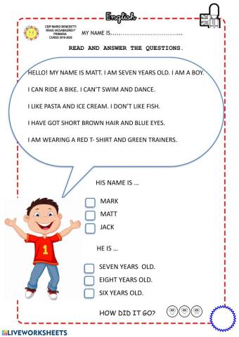 Reading comprehension