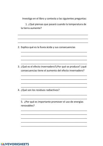 Consecuencias del uso energetico