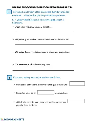 Pronombres personales