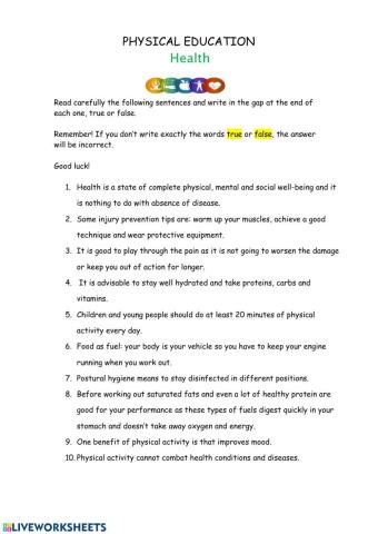 Physical Education. Health