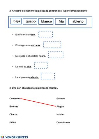 sinónimos y antónimos P.T.