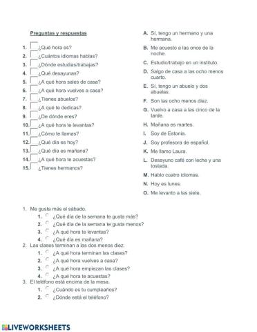 Preguntas y respuestas