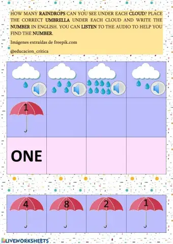 Numbers 1-10 EFL Counting Spring