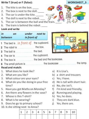 Prepositions of Place. Revision