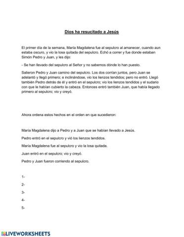 La resurrección de Jesús