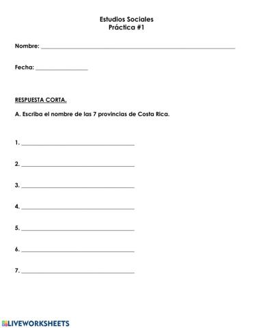 Práctica -1 Provincias