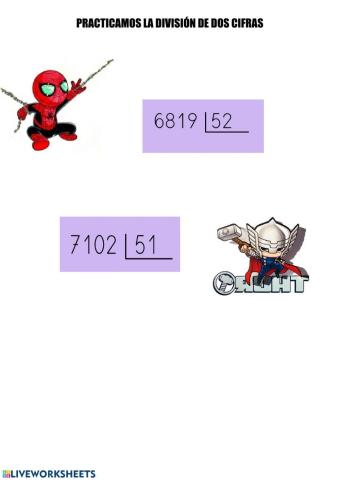 División de dos cifras