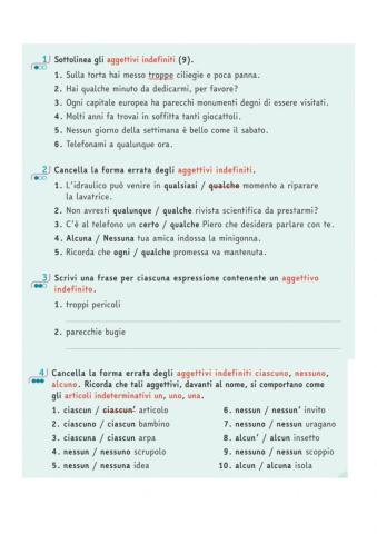 Aggettivi indefiniti