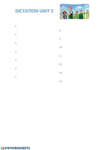 Dictation At the Zoo