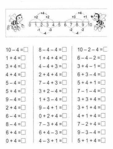 Adunarea si scaderea 0-10