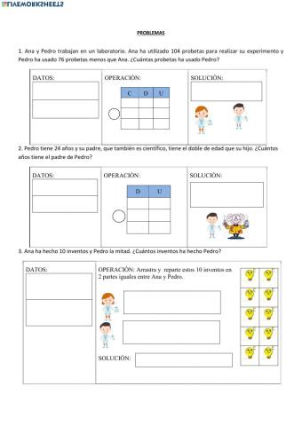 Problemas doble y mitad