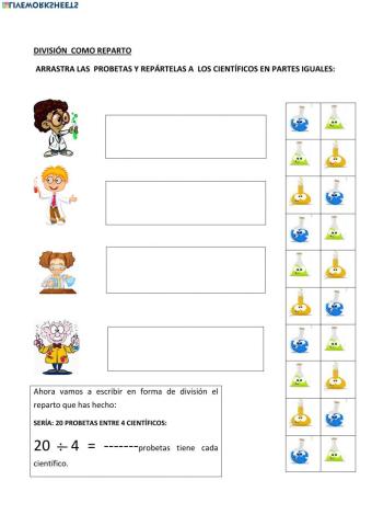 División como reparto