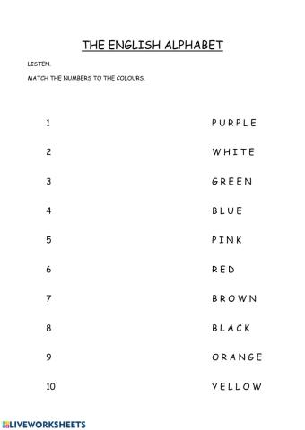 The english alphabet