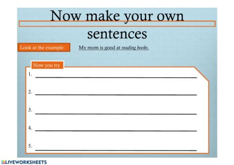 Grammar People are good at...