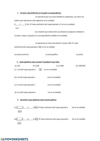 La escala: planos y mapas