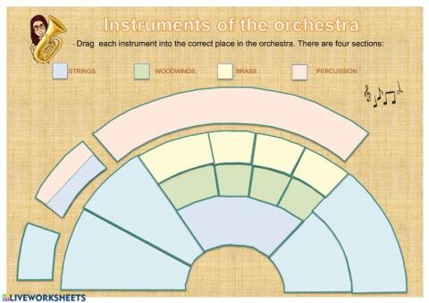 The instruments of the orchestra