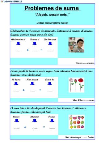 Problemes de sumar