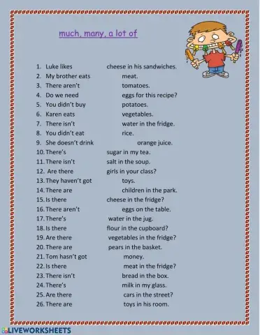 Much, many,  a lot of