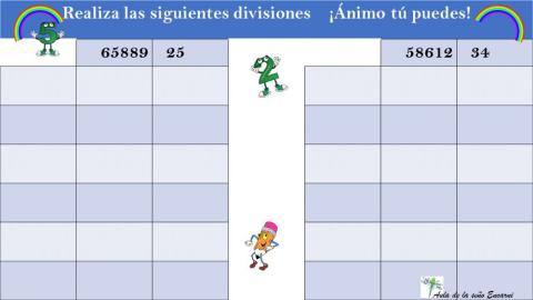 Divisiones de dos cifras