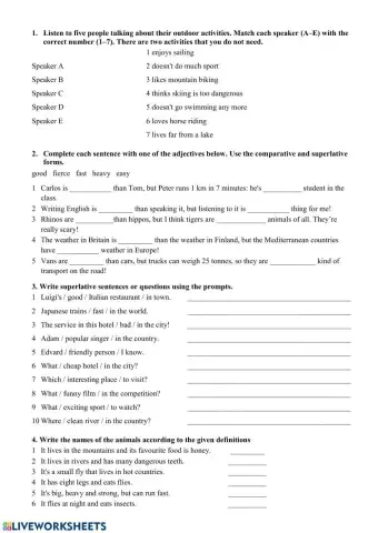 Comparison of adjectives