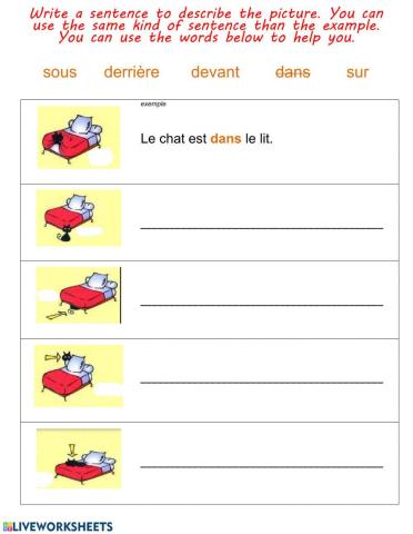 Preposition-prépositions (french)-ecrire