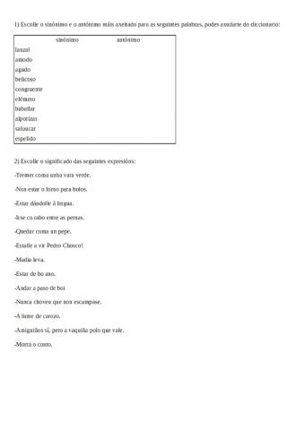 Xiros lingüísticos Lingua Galega