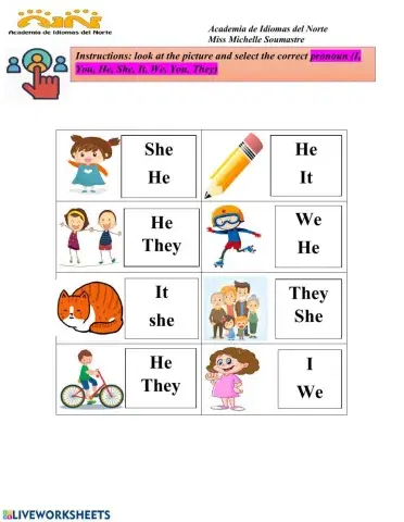 Choose the correct pronoun