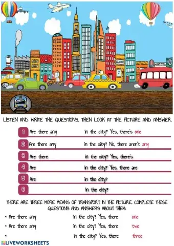 Means of transport in the city