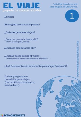 Proyecto: El Viaje - Parte 1