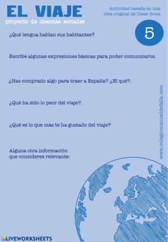 Proyecto: El Viaje - Parte 5