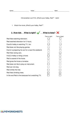 Hörverstehen - Film