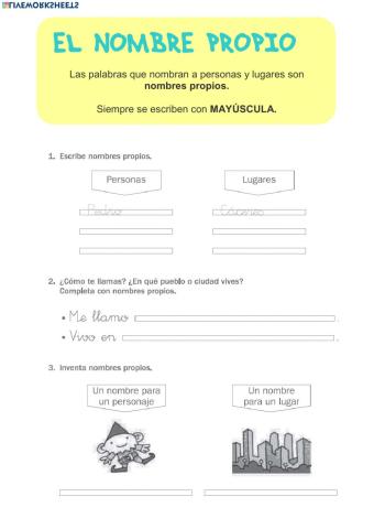 NOMBRES PROPIOS